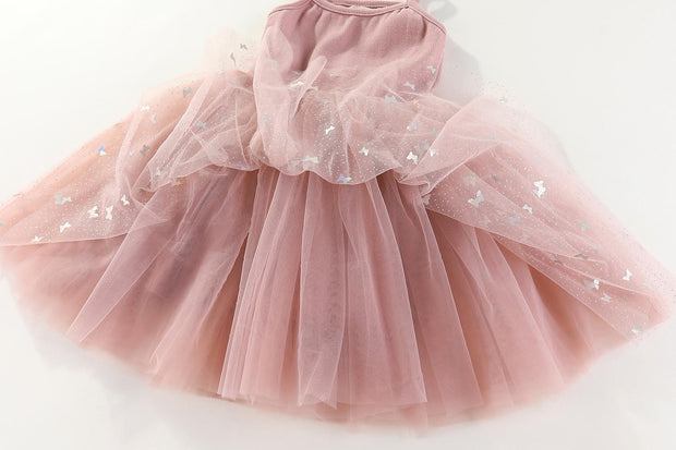 Ma Mer Valentina Tutu Dress - Pink Butterflies