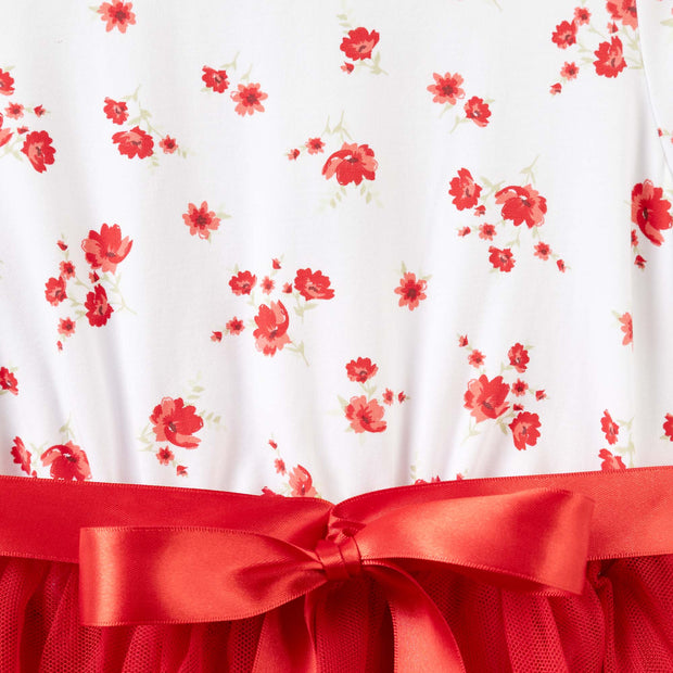 Designer Kidz Alyssa Floral S/S Tutu Dress
