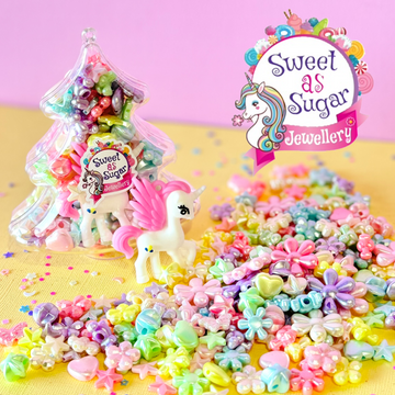 Sweet As Sugar Jewellery DIY Christmas Tree Jewellery Making Kit - Unicorn - Pastel