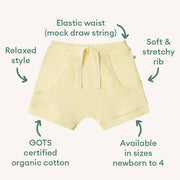 Snuggle Hunny Sunlight Organic Shorts