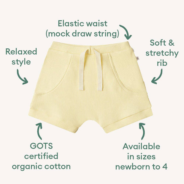 Snuggle Hunny Sunlight Organic Shorts