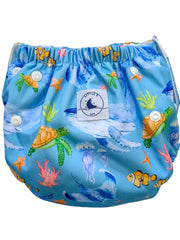 Little E & Co Reusable Swim Nappy & Mini Wet Bag Combo - Ocean