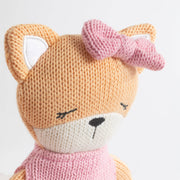 Living Textiles Knitted Animal Toy- Frankie the Fox