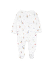 Bebe by Minihaha Organic Print Long Sleeve Zipsuit - Axel