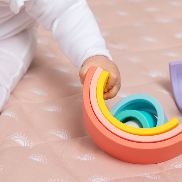 Living Textiles Silicone Rainbow Puzzle - Sorbet