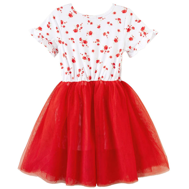 Designer Kidz Alyssa Floral S/S Tutu Dress
