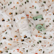 All 4 Ella Organic Swaddle & 2 Pram Peg Gift Set - Country Farm