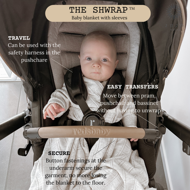 Jujo Baby Line Pointelle Shwrap - Sand