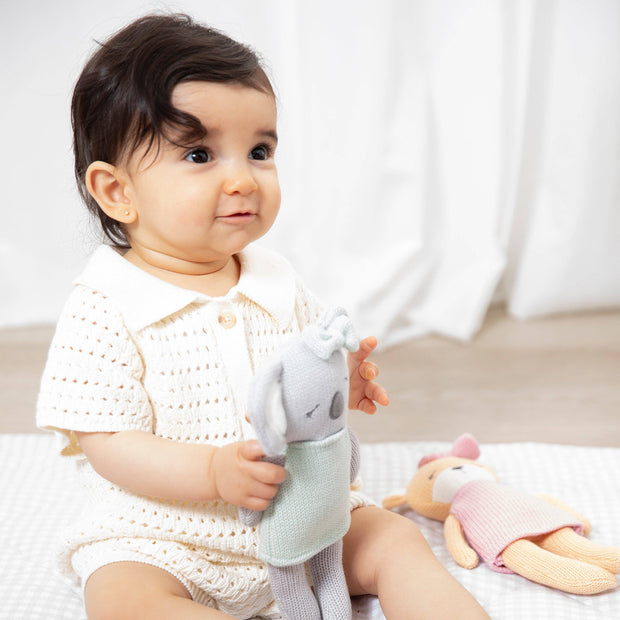 Living Textiles Knitted Animal Toy- Kimmy the Koala