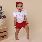 Snuggle Hunny Red Organic Bloomers