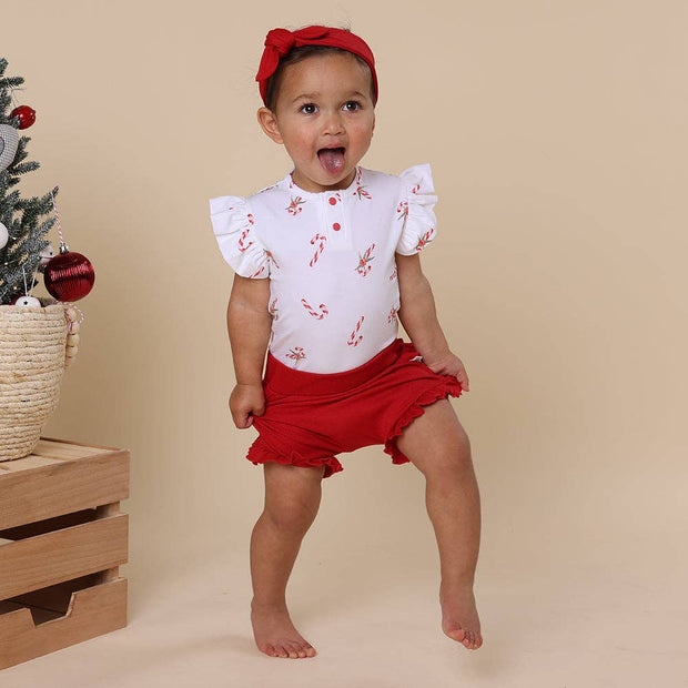 Snuggle Hunny Red Organic Bloomers
