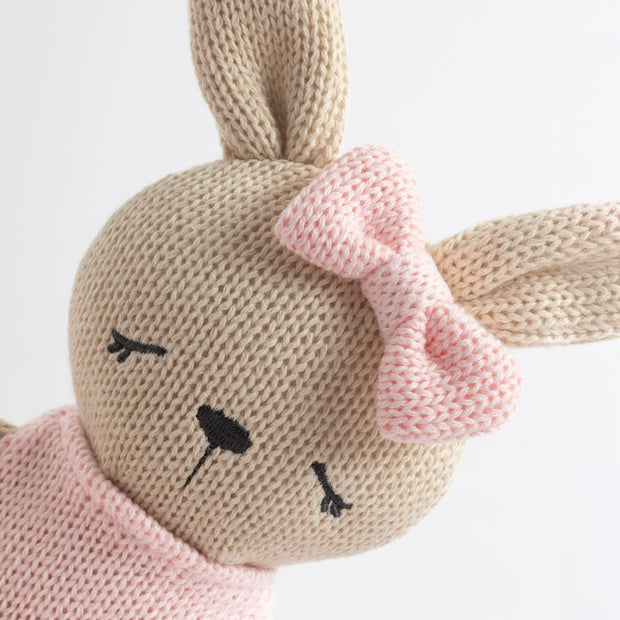 Living Textiles Knitted Animal Toy - Bella the Bunny
