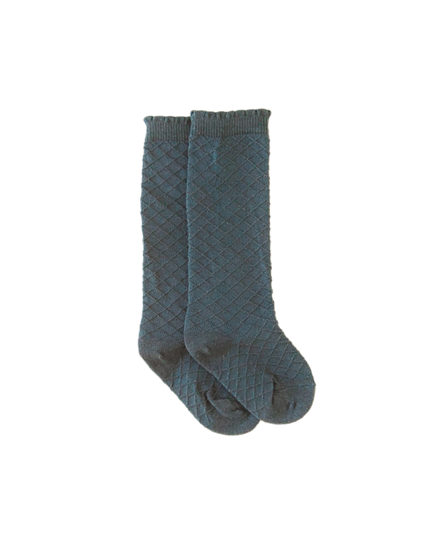 Karibou Picnic Knee-High Socks - Azure