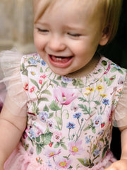 Fleur Harris 'Garden of Dreams' Tutu Bodysuit Dress - Peach