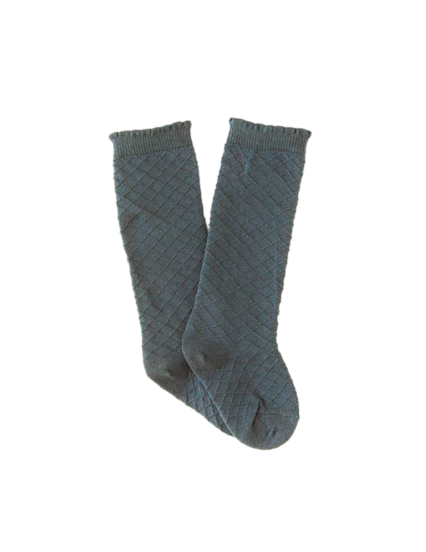 Karibou Picnic Knee-High Socks - Azure