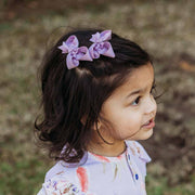 Snuggle Hunny Soft Violet Piggy Tail Hair Clips - Pair