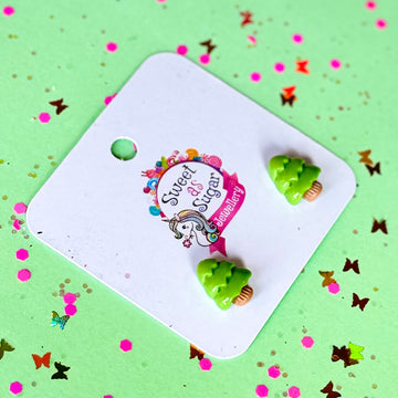 Sweet As Sugar Jewellery Christmas Stud Earrings - Christmas Tree