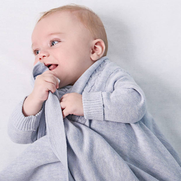 Jujo Baby Cable Edge Shwrap™ Blanket with sleeves- 7 Colour Options