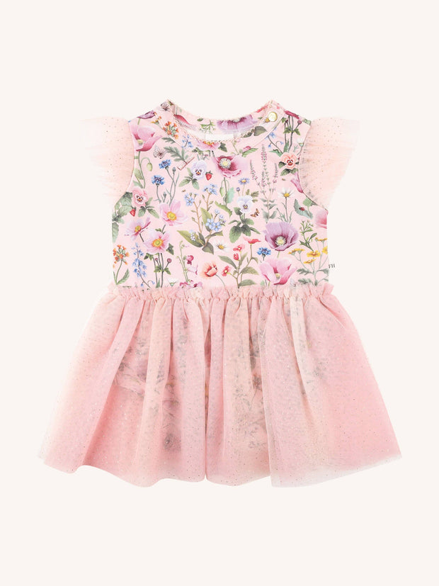 Fleur Harris 'Garden of Dreams' Tutu Bodysuit Dress - Peach
