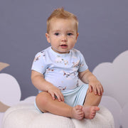 Snuggle Hunny Taking Flight Short Sleeve Organic Bodysuit