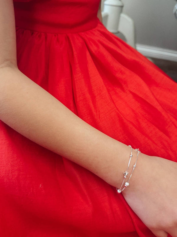 A Little Lacey Girls Starry Night Bracelet