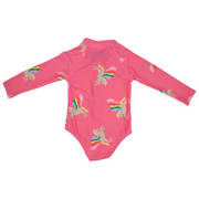 Korango Hot Pink Unicorn Zip Swimsuit