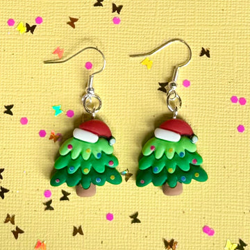 Sweet As Sugar Jewellery Dangle Christmas Earrings - Christmas Tree
