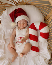 Elke & Indigo My First Christmas Romper - Scallop Edge