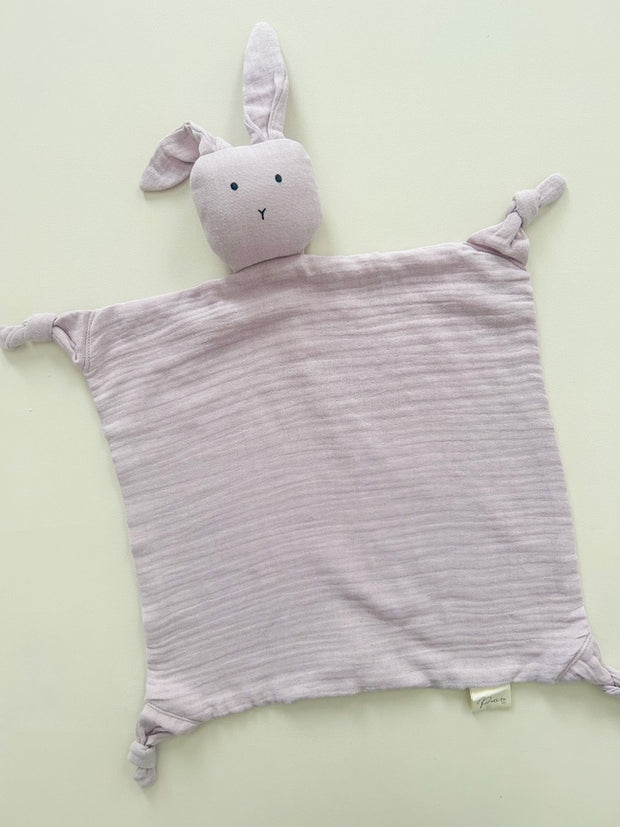 Petite & Co Bunny Lovey Comforter - Mauve