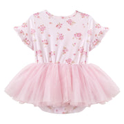 Designer Kidz Bella Floral S/S Tutu Romper