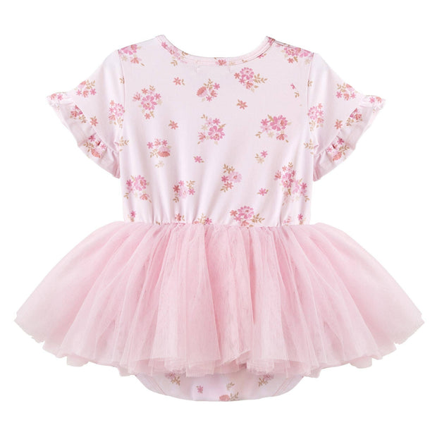 Designer Kidz Bella Floral S/S Tutu Romper