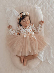 A Little Lacey Millie Rose Girls Long Sleeve Dress