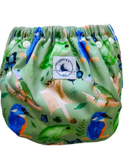 Little E & Co Reusable Swim Nappy & Mini Wet Bag Combo - Forest