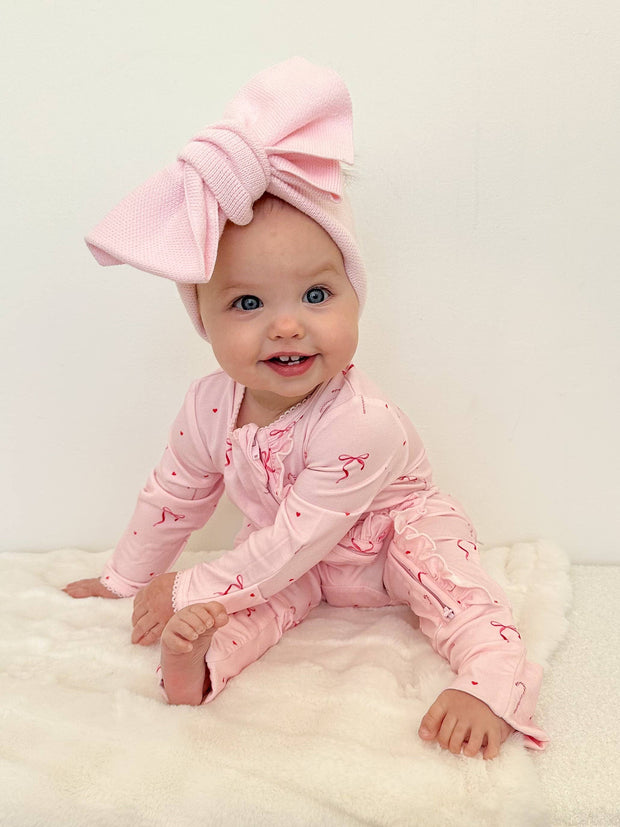 Elke & Indigo Bamboo/Organic Cotton Growsuit - Candy Christmas