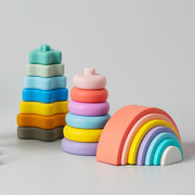 Living Textiles Silicone Rainbow Puzzle - Sorbet