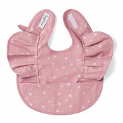 Snuggle Hunny Frill Snuggle Bib  - Pink Fleur