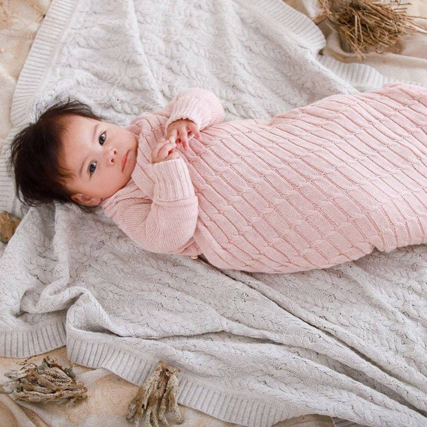 Jujo Baby All over Cable Shwrap™ blanket  - 5 Colour Options