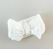 Petite & Co Knit Oversized Bow - White