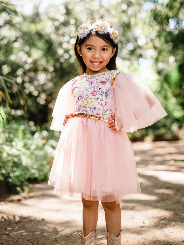 Fleur Harris 'Garden of Dreams' Glisten Tutu Dress - Dusty Orchid
