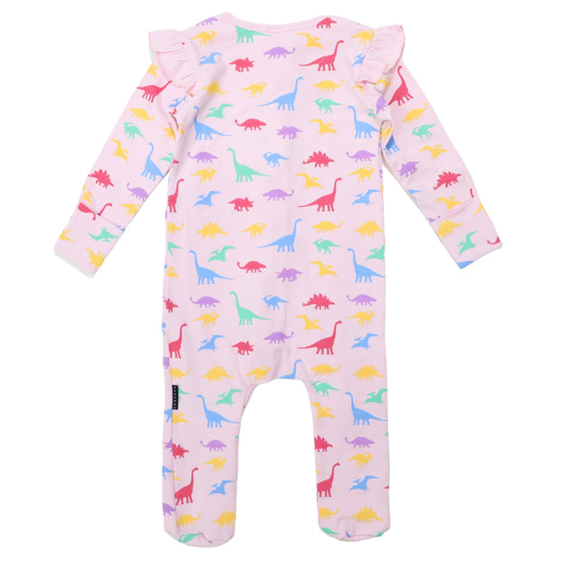 Korango Australia Dinosaur Print Onesie - Pink