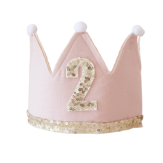 Alimrose Birthday Crown -  Pink - 2nd Birthday