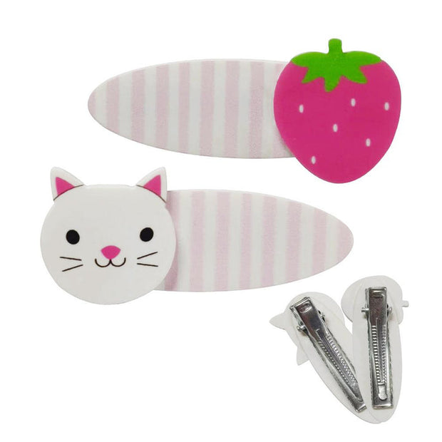 Lauren Hinkley Australia Hair Clips - Tea Party Berry Cat Hair Clips