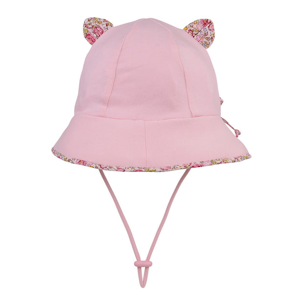 Bedhead Hats Toddler Bucket Hat - Paisley Trimmed Kitty  - Blush