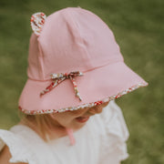 Bedhead Hats Toddler Bucket Hat - Paisley Trimmed Kitty  - Blush