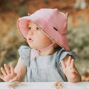Bedhead Hats Toddler Bucket Hat - Paisley Trimmed Kitty  - Blush