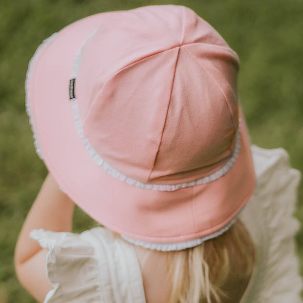 Bedhead Toddler Bucket Hat Ruffle Trim - Blush