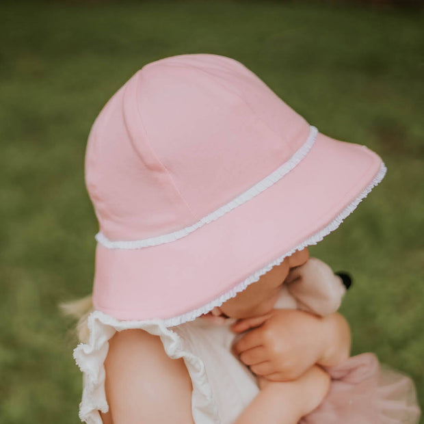 Bedhead Toddler Bucket Hat Ruffle Trim - Blush