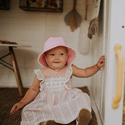 Bedhead Toddler Bucket Hat Ruffle Trim - Blush