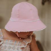Bedhead Toddler Bucket Hat Ruffle Trim - Blush