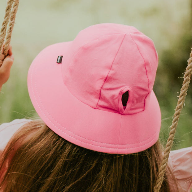 Bedhead  Ponytail Bucket Hat with Strap - Baby Pink